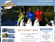 Tablet Screenshot of fishingvancouverisland.ca